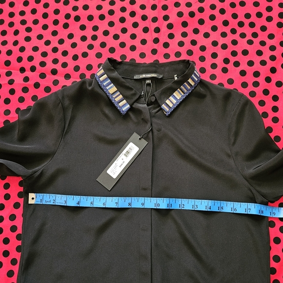 New Women's Kobi Halperin Long Sleeve Designer Blouse Size S. - Picture 7 of 15